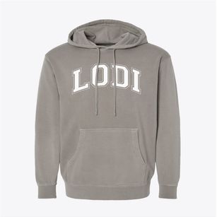 Lodi High School Varsity Arch Pigment-Dyed Hoodie