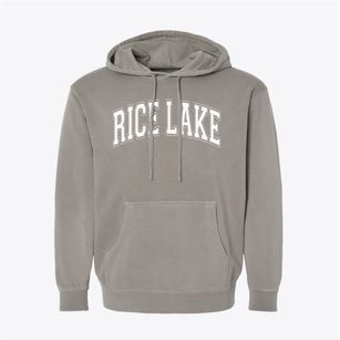 Rice Lake Middle School Varsity Arch Pigment-Dyed Hoodie