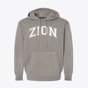 Zion Lutheran School Varsity Arch Pigment-Dyed Hoodie