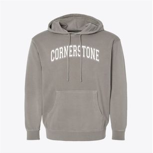 Cornerstone Christian Academy Varsity Arch Pigment-Dyed Hoodie