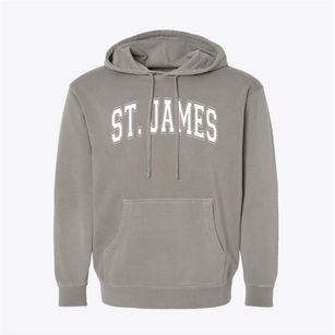 Saint James School Varsity Arch Pigment-Dyed Hoodie