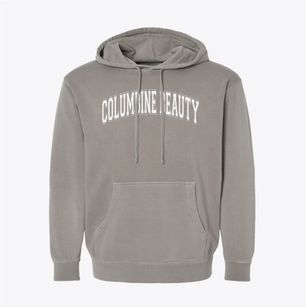 Columbine Beauty School Varsity Arch Pigment-Dyed Hoodie