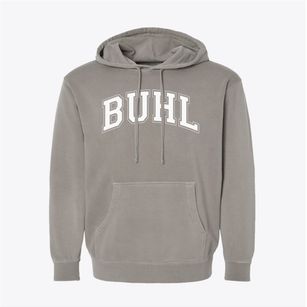 Buhl Middle School Varsity Arch Pigment-Dyed Hoodie