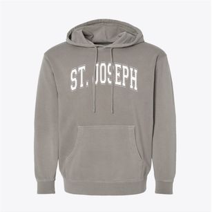 St Joseph Parish Varsity Arch Pigment-Dyed Hoodie