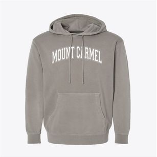 Mount Carmel Academy Of Lakeview Varsity Arch Pigment-Dyed Hoodie