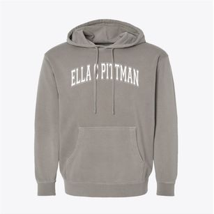 Ella C Pittman Elementary School Varsity Arch Pigment-Dyed Hoodie