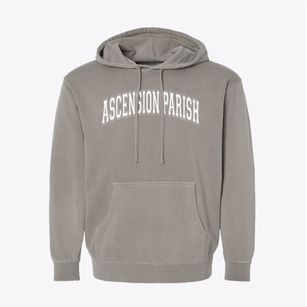 Ascension Parish Varsity Arch Pigment-Dyed Hoodie