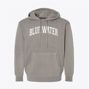 Blue Water Christian Academy Varsity Arch Pigment-Dyed Hoodie