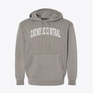Detroit Catholic Central High School Varsity Arch Pigment-Dyed Hoodie