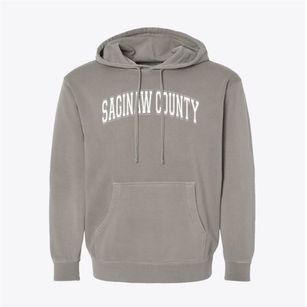 Saginaw County Transitional Academy Varsity Arch Pigment-Dyed Hoodie