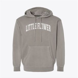 Little Flower Catholic School Varsity Arch Pigment-Dyed Hoodie