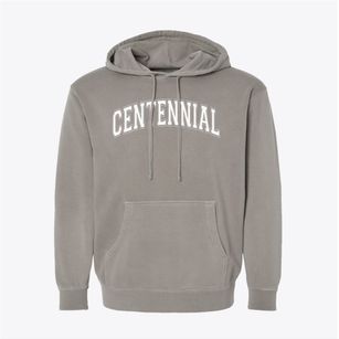 Centennial High School Varsity Arch Pigment-Dyed Hoodie
