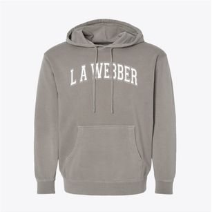 L A Webber Senior High School Varsity Arch Pigment-Dyed Hoodie