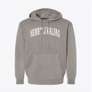 Henry J Kalfas Elementary School Varsity Arch Pigment-Dyed Hoodie
