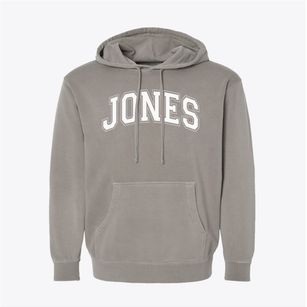 Jones Middle School Varsity Arch Pigment-Dyed Hoodie