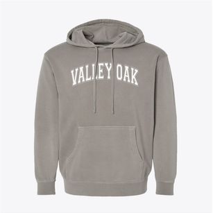 Valley Oak Middle School Varsity Arch Pigment-Dyed Hoodie