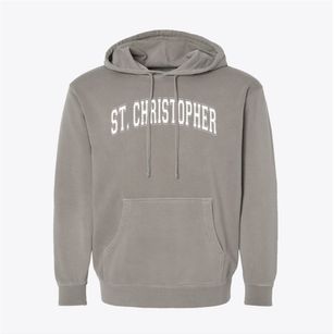 Saint Christopher School Varsity Arch Pigment-Dyed Hoodie