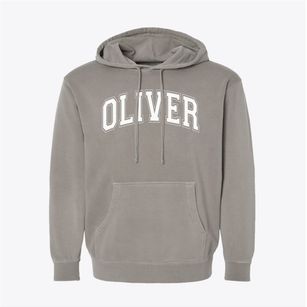 Oliver High School Varsity Arch Pigment-Dyed Hoodie