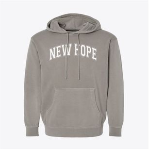 New Hope Christian Academy Varsity Arch Pigment-Dyed Hoodie