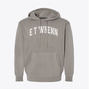 E T Wrenn Junior High School Varsity Arch Pigment-Dyed Hoodie