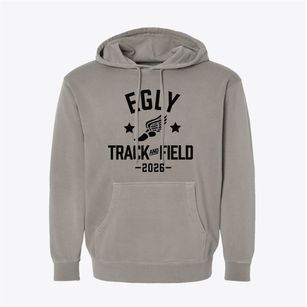 Egly Elementary School Track and Field Pigment-Dyed Hoodie