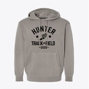 Hunter Elementary School Track and Field Pigment-Dyed Hoodie