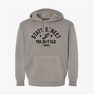 State Street Elementary School Track and Field Pigment-Dyed Hoodie