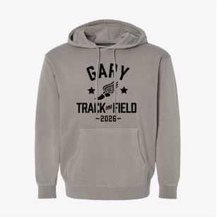 Gary High School Track and Field Pigment-Dyed Hoodie