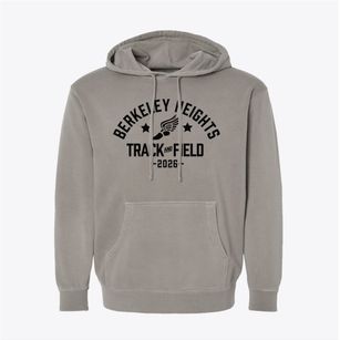 Berkeley Heights Elementary School Track and Field Pigment-Dyed Hoodie
