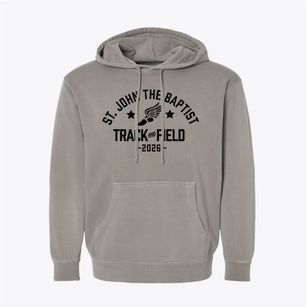 Saint John The Baptist School Track and Field Pigment-Dyed Hoodie
