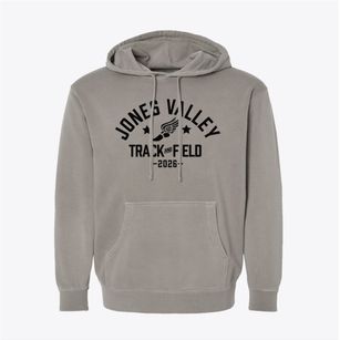 Jones Valley Middle School Track and Field Pigment-Dyed Hoodie