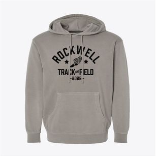 Rockwell Elementary School Track and Field Pigment-Dyed Hoodie