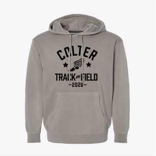 Colter Elementary School Track and Field Pigment-Dyed Hoodie