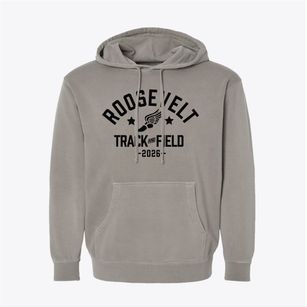 Roosevelt Elementary School Track and Field Pigment-Dyed Hoodie