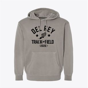 Del Rey Elementary School Track and Field Pigment-Dyed Hoodie