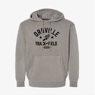 Oroville Christian School Track and Field Pigment-Dyed Hoodie