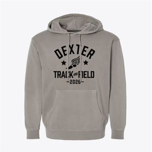 Dexter Middle School Track and Field Pigment-Dyed Hoodie