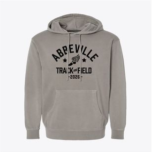 Abbeville High School Track and Field Pigment-Dyed Hoodie