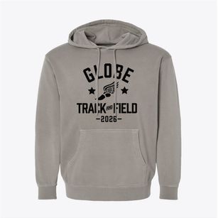 Globe Charter School Track and Field Pigment-Dyed Hoodie