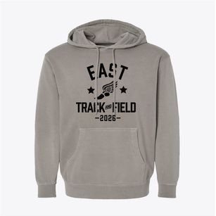 East Memorial Elementary School Track and Field Pigment-Dyed Hoodie