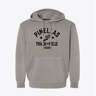 Pinellas Secondary School Track and Field Pigment-Dyed Hoodie