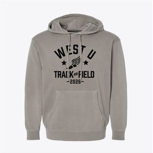 West University High School Track and Field Pigment-Dyed Hoodie