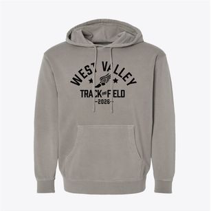 West Valley High School Track and Field Pigment-Dyed Hoodie