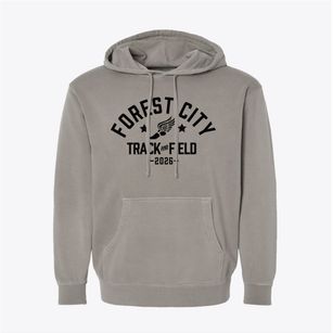 Forest City Elementary School Track and Field Pigment-Dyed Hoodie