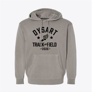 Dysart Elementary School Track and Field Pigment-Dyed Hoodie