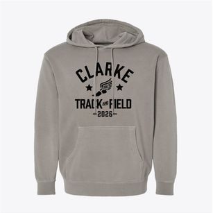 Clarke Middle School Track and Field Pigment-Dyed Hoodie