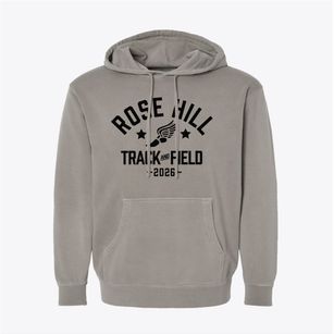 Rose Hill Montessori School Track and Field Pigment-Dyed Hoodie