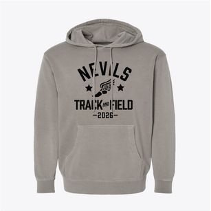 Nevils Elementary School Track and Field Pigment-Dyed Hoodie