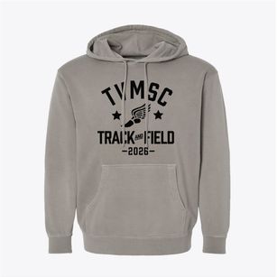 Treasure Valley Math And Science Center Track and Field Pigment-Dyed Hoodie