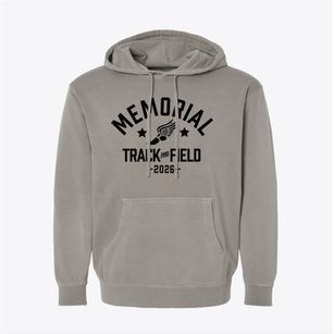 Memorial Elementary School Track and Field Pigment-Dyed Hoodie